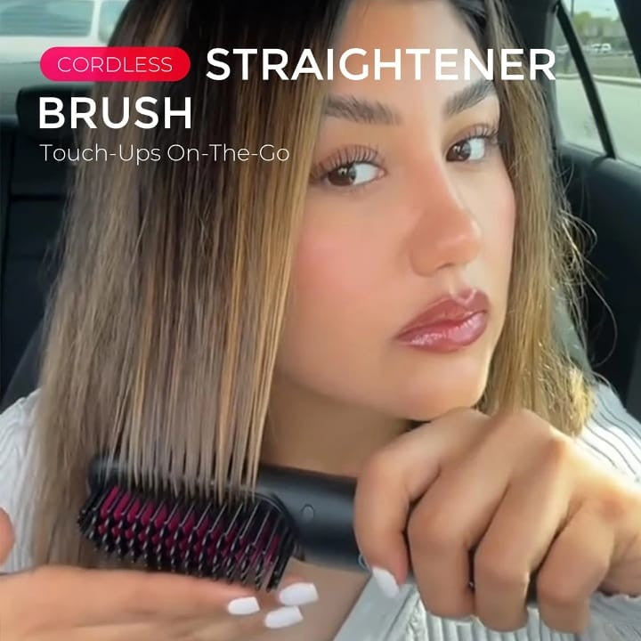 Wireless Hair Straightener Brush