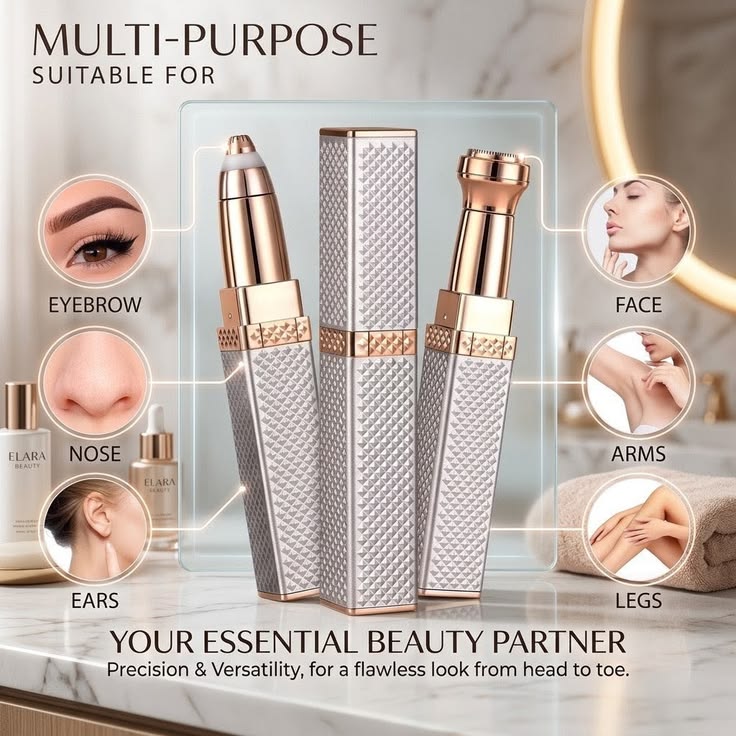2 in 1 eyebrow trimmer