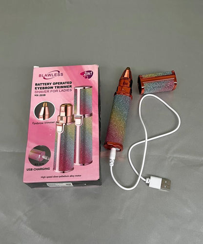 2 in 1 eyebrow trimmer